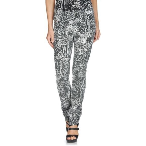 DIESEL Malphas Corduroy Skinny Pant Sz 28 Abstract Print - Picture 3 of 9